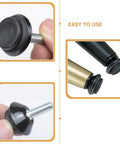 20 Piece Stainless Steel Adjustable Furniture Feet Featuring M6 Threaded Levelers with rubber caps for easy use and stability.