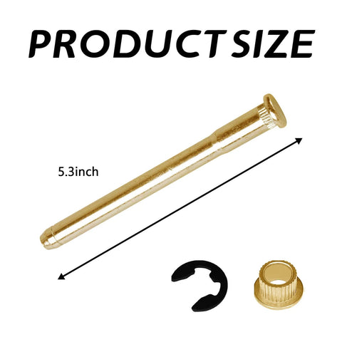 4 Piece Door Hinge Pins And Bushings Kit For Ford F100 F150 F250 F350 And Bronco 1980 1985 And 1996 Models, 5.3-inch pin
