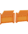 Premium Adjustable Featherboard Boss Level Woodworking Safety Gear For Table Saw Router Table And Band Saw Stackable Push Block, orange featherboard set.