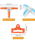 Three Way Lever Nut Wire Connectors Kit With T Shape Compact Design For Easy Push In Wiring No Fuss Quick Connectors kit details