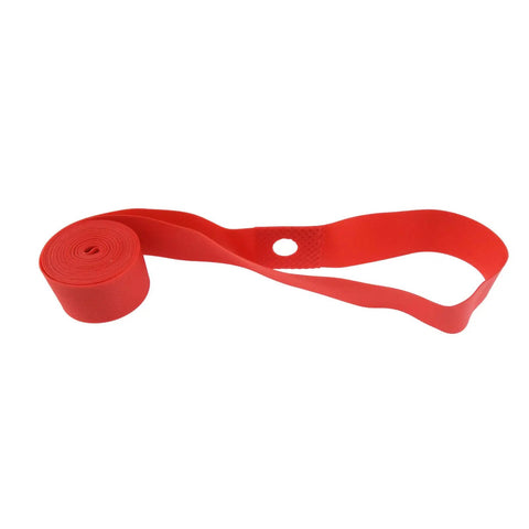 Red rim tape from Eight Pack Bike Rim Tape And Three Tire Levers Kit For 26 Inch Or 700C Rims, PVC Liner Protects Tubes From Spokes