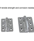 4 Pack 120 Mm 304 Stainless Steel Hinges Featuring A Kickass Mirror Polish Finish For Marine Boat Hardware And Heavy Duty Cabinet Doors, close-up view.