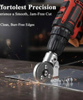 Turn Any Drill Into A Sheet Metal Cutter With This Titanium Drill Nibbler Attachment cutting metal with electric drill