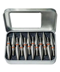 125 Grain Five Sixteenth Inch Stainless Steel Screw In Archery Field Points Pack Of Twelve for target practice in metal case