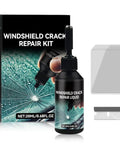 Fast Acting Windshield Crack Repair Kit For Cars 2025 Upgraded Glass Repair Fluid For Chips And Cracks with bottle and accessories