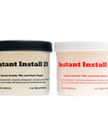 Epoxy Repair Kit for Countertops Rebuilds Chips and Cracks in Granite Marble Porcelain Quartz Tile and More Dries in 29 Minutes Tintable with EZ Tint Quick Set for a Durable Seamless Finish, two jars of 4 oz epoxy resin and hardener.