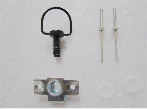 Motorcycle Quick Release D Ring Set One Quarter Turn Race Fairing Fasteners Rivets Ten Sets Universal Fit Left Right Front Rear Seventeen Millimeter Size For Easy Quick Assembly shown with components