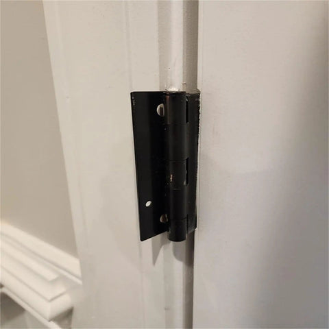 Installed Stainless Steel Hinge Repair Shims Kit For Quick Door Alignment With Nonslip Metal Spacers 10 Pack No Fuss DIY