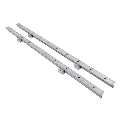Front view of Two Pack SBR12 1000mm Linear Rail Kit With Four Carriage Blocks For CNC Machines And Automated Equipment