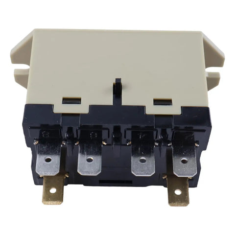Enclosed Power Relay G7L-2A-TUBJ-CB DPST-NO with Test Button for 200-240VAC, quick-connect terminals, flame-resistant housing