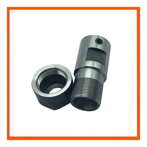 Heavy Duty Chuck Spindle Motor Shaft Extension Rod For Milling And Lathes Ensures Stable High Speed CNC Cutting Reduces Vibration Improves Finish With Durable Hard Steel Build, featuring threaded ends.