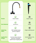 120Ft Drip Irrigation Kit With 18 Adjustable Misting Nozzles, Quick Connect Design For Gardens, Brass and Plastic Nozzle Comparison