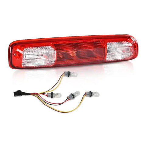 High Mount Third Brake Light With Bulb For Chevy Silverado And GMC Sierra 1999 To 2006 1500 2500 3500 HD Models And 2007 Classic