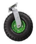 10 Inch Pneumatic Casters Set Of 4 Heavy Duty Rubber Wheels With 2 Swivel And 2 Rigid For Cart Wagon Workbench And Furniture 661 Lbs Load Capacity