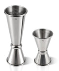 Stainless Steel Cocktail Jiggers 2 Pack Japanese Style Double Measuring Cups For Bartenders 1oz 2oz and 0.5oz 1oz Durable 304 Stainless