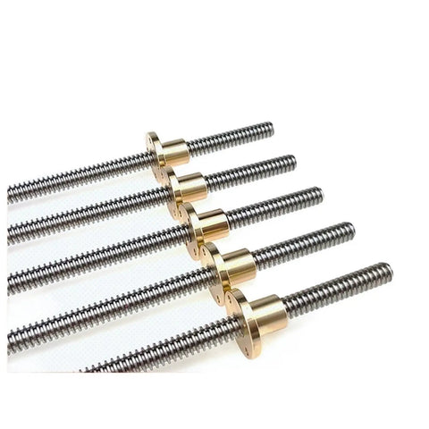 Top Notch T30 Lead Screw Pair With Heavy Duty Brass Nut 30mm Stainless Steel Threaded Rod 6mm Pitch Trapezoidal Design 1000mm Long For Smooth CNC Rigs And Weekend Warrior Workshops