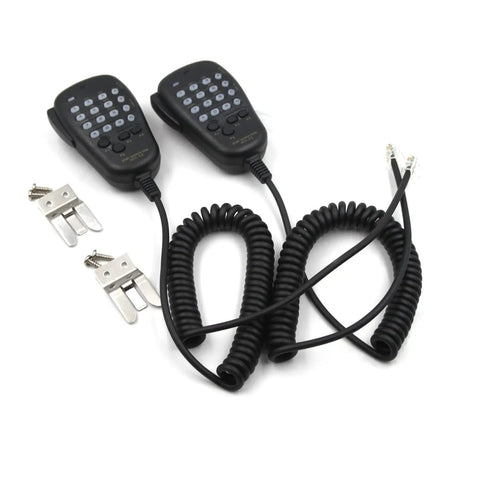 2-Pack DTMF Handheld Microphone With Button For Mobile Radios 6 Pin RJ11 Plug Beefed-Up Build And Crisp Audio for FT-7800R