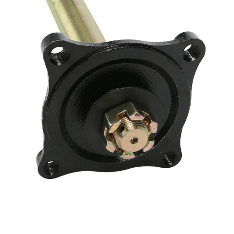 Close-up of wheel hub from 32 Inch Rear Axle Kit With Swingarm Frame Bracket And 4 Stud Wheel Hubs For 110cc To 200cc ATVs