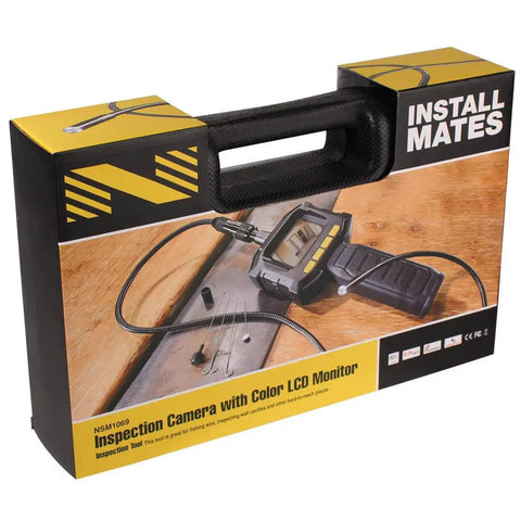Box of All In One Inspection Camera Kit With Color LCD Monitor, Flexible Three Foot Gooseneck, Hook And Magnet Accessories