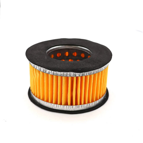 Replacement element for Half Inch MPT Thread Air Compressor Silencer Intake Filter Sound Muffler, cylindrical shape, orange filter paper
