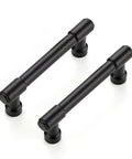 10 Pack Matte Black Kitchen Cabinet Handles With Three Inch Hole Center Solid Zinc Alloy Dresser Drawer Pulls For Cabinets Cupboards Hardware Durable Corrosion Resistant Finish Easy To Install shown in pairs