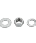 Heavy Duty Hot Dip Galvanized Square U Bolt Kit For 2x2 Trailer Axles, nuts and washers close-up