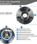 Front Wheel Hub Bearing Assembly 513121 Fit Chevy Buick Cadillac Pontiac Oldsmobile Impala with ABS Specification Diagram