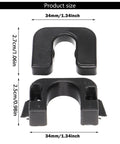 Sturdy Rear Parcel Shelf Clip Car Boot Fastener ABS Rear Shelf Bracket, 34mm size, black, for auto cargo upgrade