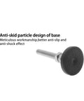 Totally Boss Swivel Furniture Leveling Feet With Glide Like Butter Smooth Action, Built Damn Tough Nylon Steel Absorbs Heavy Loads Up To Two Hundred Pounds Per Foot, Four Pack For Easy Home Setups Anywhere showing anti-skid base design.