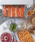 Digital Food Dehydrator That Slays The Heat For Perfect Homemade Fruit Snacks, Dog Treats, And Savory Jerky with jerky and fruit snacks.