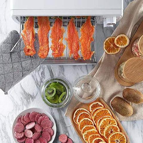 Digital Food Dehydrator That Slays The Heat For Perfect Homemade Fruit Snacks, Dog Treats, And Savory Jerky with jerky and fruit snacks.
