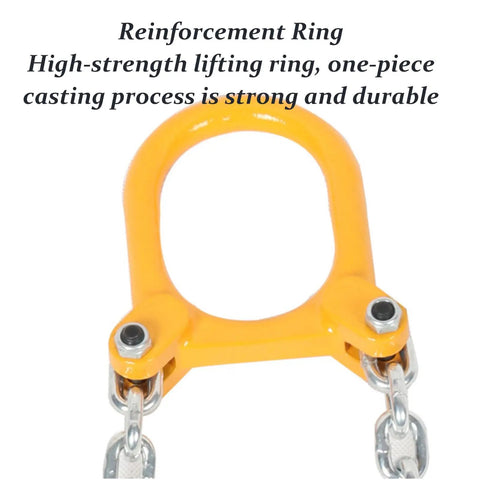 Industrial High Strength G80 Four Way Drum Lifting Chain Sling With Quick Snap Hooks 2 Ton Capacity For Closed Metal Barrels Built Tough Garage Workhorse Gear