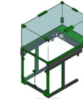 Rock Solid Polycarbonate Enclosure For XL 3D Printer Dust Proof Protective Cover With Crystal Clear Window design from above.