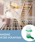 No Mess 4 Pack Automatic Bird Water Feeder And Food Dispenser Clip On Cage Hydration Kit For Parrots Parakeets Cockatiels Budgies Easy Clean Always Fresh Winged Friends with parakeet using water dispenser.
