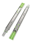 Heavy Duty 16 Inch Drawer Slides Set Of 3 Pairs Full Extension Under Mount Ball Bearing Silver Finish For Dresser Kitchen Cabinets