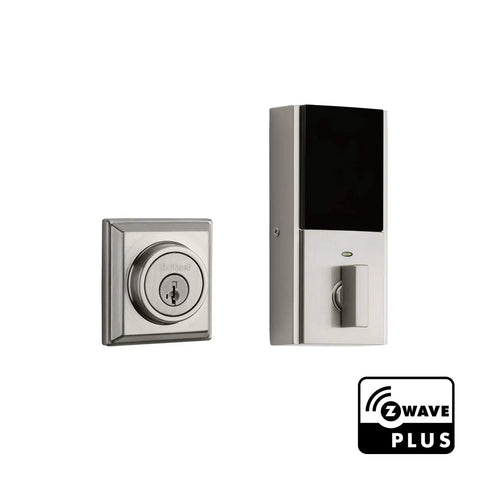 Square Smart Lock Second Gen With SmartKey Security And Home Connect For Smooth Home Automation Z Wave Plus Deadbolt In Satin Nickel Keyless