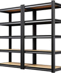 Heavy Duty 2 Pack Garage Shelving Units 71 Inch Tall 28 Inch Wide 12 Inch Deep Boltless Steel Racks With 3800 Lbs Total Capacity