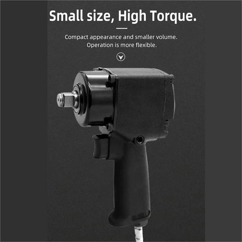 Heavy Duty Pneumatic Impact Wrench And Hammer Kit Delivering Serious Knockout Torque for flexible operation in small size.