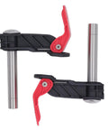 Two Piece Quick Release Woodworking Clamps Set, Stainless Steel Bench Dog Clamps for Desktop Projects, 19mm Jaw Width, Secure Hold