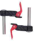 Pair Of Woodworking Quick Press Clamps Pro Grade Stainless Steel Bench Dogs For Desktop And Workbench, 19mm Size