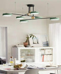 Turn Heads And Level Up Your Home With This 6 Head Sputnik Chandelier Featuring 360 Rotating Led Pendant Lights Adjustable Drop E27 Sockets For Dining Kitchen Living Rooms In Gold.