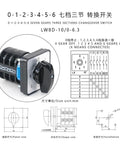 Universal Cam Rotary Selector Switch LW8D 10A 660V Manual Changeover Power Switch Ideal For Generators And Industrial Equipment Premium Silver Alloy Contacts For Reliable Heavy Duty Control, LW8D-10/0-6.3 wiring diagram