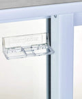 Sliding Door Security Bar, Hinge Style Lock For Patio Doors And Windows, Easy To Install, mounted on glass door frame
