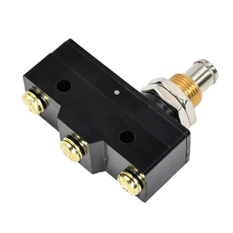 Car Lift Microswitch Snap Action Plunger 25A SPDT Overtravel Up Button Raise For BE2RQ1A4 Power Unit Ideal Replacement Compatible With Benwil Rotary Honeywell And Similar Lift Systems Workhorse Quality black housing with metal plunger