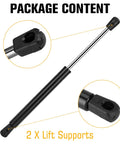 Dodge Challenger 2008 To 2018 Rear Trunk Lift Support Shocks Gas Spring Struts 6657 2 Pack shown with end fittings detail