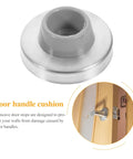 Beefy Heavy Duty Wall Door Stoppers 3 Pack Stainless Steel with Silver Rubber Cushion Concave Door Bumpers for Wall Protection