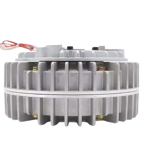 Shell Hollow Shaft Magnetic Powder Brake With Tension Controller 24V Hole Type Electromagnetic Brake System side view