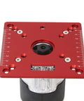 Aluminum Router Table Insert Plate 120x120mm Mini Square Woodworking Bench Flip Plate DIY Friendly Multifunction Trimming Engraving Table Red
