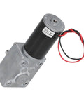 Built Like A Tank 12V DC Gear Motor With Hold Fast Self Locking Feature And Super Quiet Run Die Cast Aluminum Casing packs torque, ideal for automation.