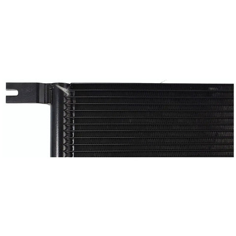 High Performance Transmission Oil Cooler Fitment For Ford Explorer 2002-2005 With 4.0L And 4.6L Engines Reliable Heavy Duty Replacement That Keeps Your Ride Cool And Running Smooth Like A Champ, black finned cooler close-up